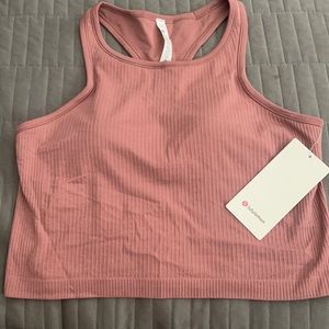 Lululemon cropped racer back tank top